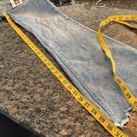 Tinseltown high rise flare button fly women’s Blue Jeans NWT 7/28 - Picture 11 of 13